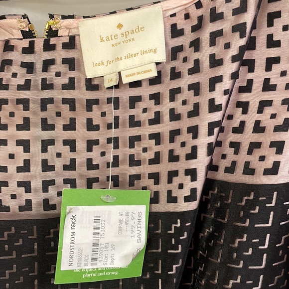 NWT Kate Spade Geo Tile Fit and Flare Dress - Picture 5 of 5